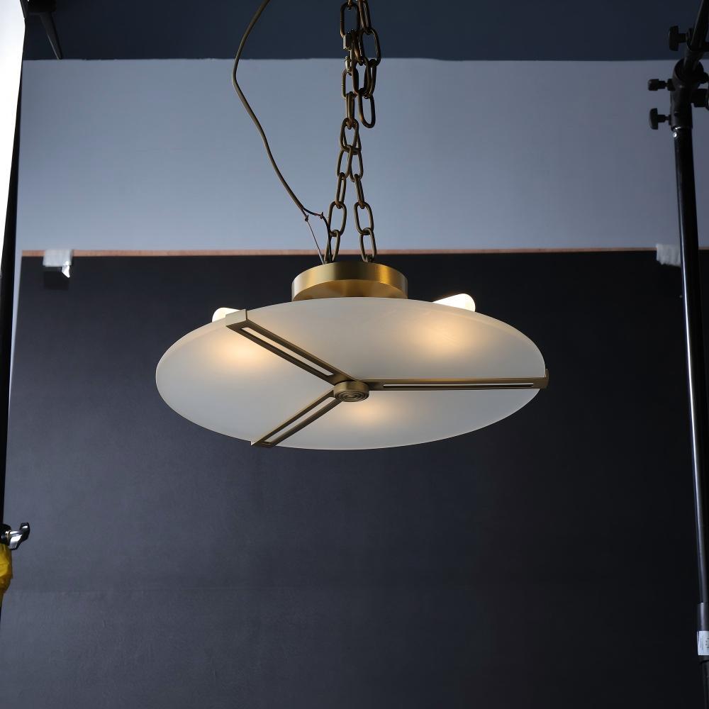 Luxurious LED Ceiling Lamp for Villa Master Bedroom Unique Clock Marble Cover Modern AC-Powered Surface-Mounted