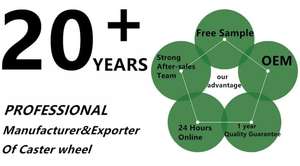 Leichter Kunststoff wirbel Ultra Quiet Soft TPR Twin kleine Lenk rolle - Product Image 6