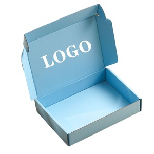 Biểu tượng tùy chỉnh in Kraft các tông sóng bưu phẩm hộp <span class=keywords><strong>carton</strong></span> UV lợi thế với vàng lá dập dập xử lý - Product Image 2