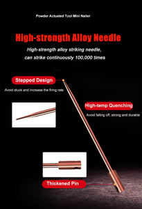 डिय होम सजावट फायरिंग नाखून बंदूक लकड़ी स्टील कंक्रीट दीवार छत पाउडर को एक्चुरेटेड उपकरण खाली कंक्रीट दीवार नाखून बंदूक - Product Image 4