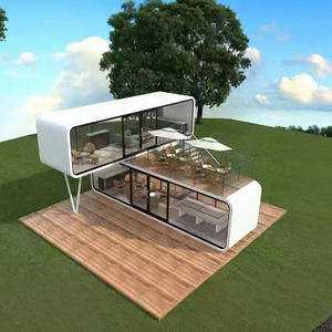 Contenedor de lujo de 20 pies, casa modular prefabricada, cafetería, casa prefabricada de 40 pies, casa de cabañas de manzana - Product Image 4