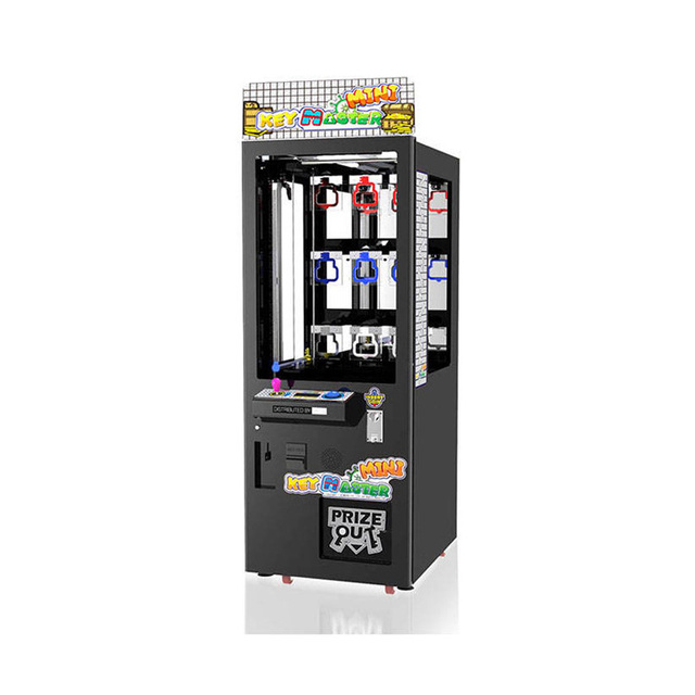 Coin Operated 9 Holes Golden Key Game Shopping Mall Vending Machine Claw Machine Black Wholesale Mini Key Master
