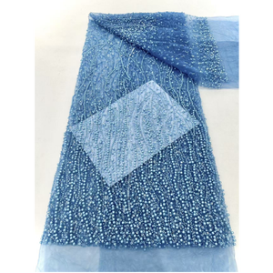 Cao Thời Trang Pháp <span class=keywords><strong>Net</strong></span> Ren Sequins Ren Vải Sang Trọng Đính Cườm Bridal Vải Hạt Ren Vải Cho Đám Cưới Mới Nhất Thiết Kế - Product Image 1