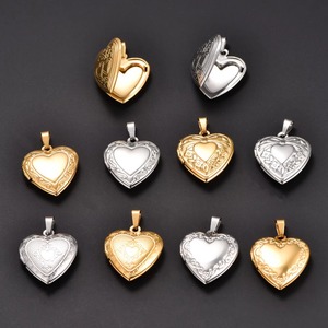 Delicate Stainless Steel Carved <b>Heart</b> Photo Locket Pendant Necklace for Women Men Memory <b>Picture</b> <b>Frame</b> Charm Chain Metal Jewelry - Product Image 3