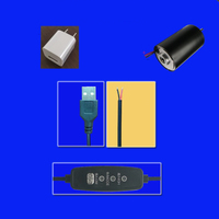 Accessoire AC 5V/12V, interrupteur de vibration à température contrôlée, câble de contrôle de vitesse du moteur USB et DC