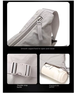 심플한 남녀 공용 캐주얼 스포츠 통기성 학생용 메신저 숄더백 크로스바디 슬링 토트백 - Product Image 5