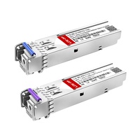 Module émetteur-récepteur optique SFP BiDi 1G 1000Base 1.25G 1310nm-TX 1490nm-RX LC DDM 10km