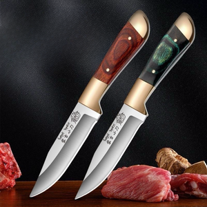 Multifunktion ales hand gehaltenes Fleisch-und Obst messer Schmieden Kupfer kopf <span class=keywords><strong>Mongolian</strong></span> Design Metzger messer für Grillen oder Camping im Freien - Product Image 2
