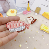 Creative Kawaii Foodie Badges personnalisés patchs brodés personnalisés bricolage décoratif fer à coudre sur broderie Patch Sushi