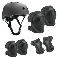 Ensemble de casque de sécurité pour enfants avec coudes et genouillères pour Scooter vélo planche à roulettes patinage sur glace