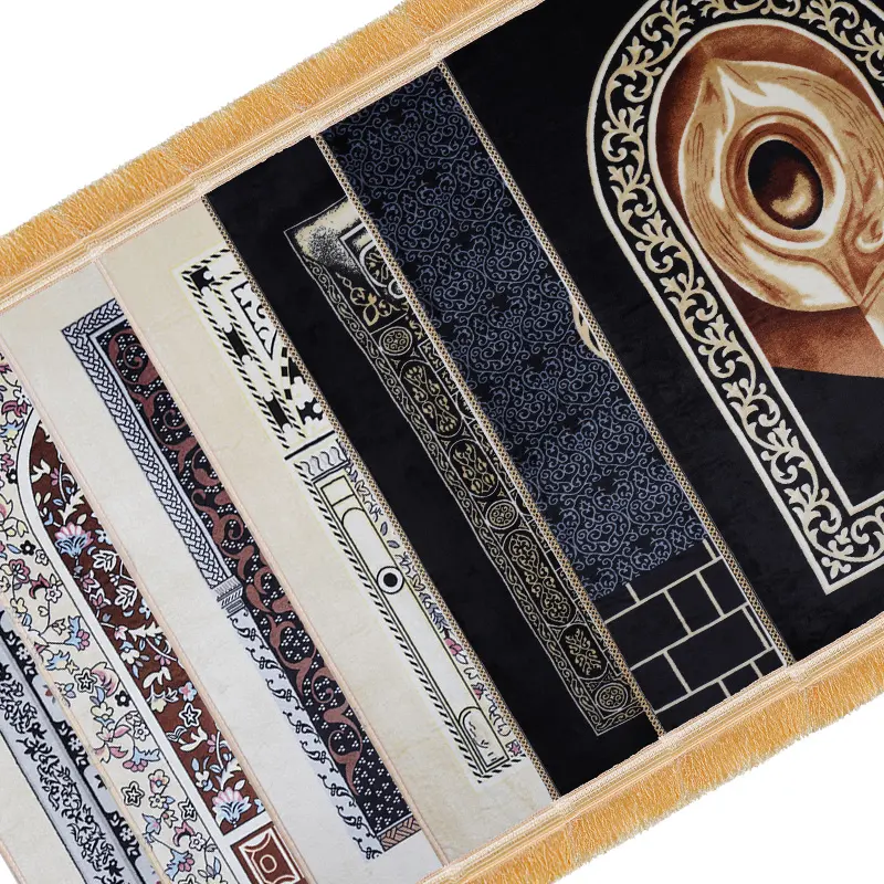 Tappeto da preghiera Eid mubarak Ramadan tappeto spesso per la preghiera macchina di lusso per la famiglia fatta di tappetino da preghiera con rosario pregare Mat islamico