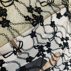 <span class=keywords><strong>Pas</strong></span> <span class=keywords><strong>Cher</strong></span> Nœud-Motif Net Dentelle Tissu Mixte Doux et Respirant Nylon Jacquard Maille pour Robes et Costumes - Product Image 2
