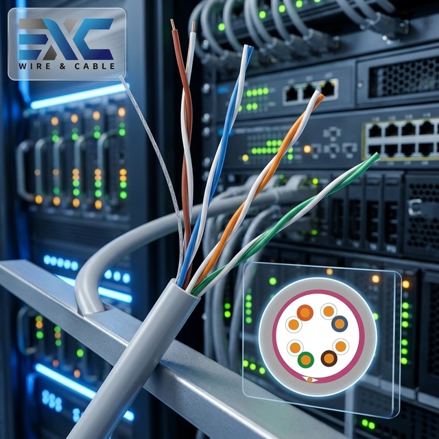 UTP Cat5e Ethernet Cable 24AWG Bare Copper 305m High Speed Network Wire for Indoor Outdoor Factory Direct