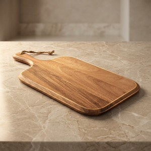 Planche à découper et de service durable en bois d'acacia et marbre, écologique et de qualité supérieure, pour usage quotidien, pour le pain, les fêtes, SHOWBOX - Product Image 1