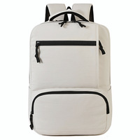 Sac à dos extensible en velours, grande capacité, sac de voyage d'affaires, fermeture à glissière, sac à dos de jour