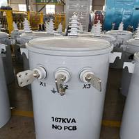 Transformateur élévateur monophasé immergé dans l'huile 110V/120V/220V/230V/380V 25kVA - 2500kVA