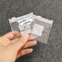 Sacs d'Emballage Personnalisés pour Bijoux en Plastique avec Logos, Pochettes à Bijoux en PVC Transparent/Givré, Petites Sacoches Zippées pour Grandes Boucles d'Oreilles