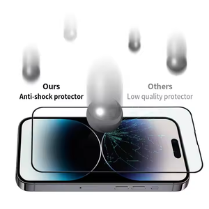 Protector de Pantalla de Vidrio Templado Antiestático y Antipolvo para <span class=keywords><strong>iPhone</strong></span> 15/16/17 Pro Max, Protector de Pantalla Completo Anti-Impactos - Product Image 5
