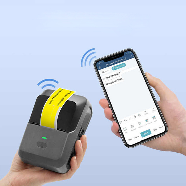 KAIMA Label Printer P2 Barcode Printer Portable Thermal Label Maker for Phone/tablet/pc/mac