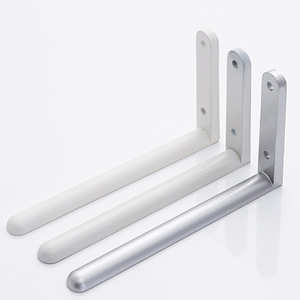 Soporte de pared en forma de L Jfs de 5 mm de grosor, resistente, negro, para muebles de gabinete - Product Image 4