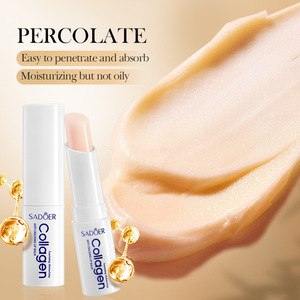 Meilleure Vente <span class=keywords><strong>Baume</strong></span> <span class=keywords><strong>à</strong></span> Lèvres Bio Beurre Marque Privée Végétalien Anti-Gercures Hydratant Durable au Collagène - Product Image 5