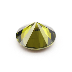 5A lớp tổng hợp đá quý d-peridot Vòng ngôi sao rực rỡ cắt <span class=keywords><strong>Cubic</strong></span> Zirconia CZ <span class=keywords><strong>Zircon</strong></span> đá quý Sản phẩm mới với xử lý nhiệt - Product Image 5