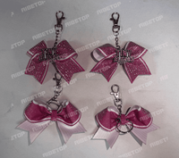 Vente en gros de nœuds pour les pom-pom girls personnalisés avec votre propre logo, design gratuit, nœuds colorés et brillants