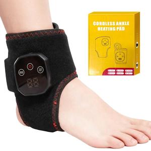 0728 Rechargeable Foot <b>Massager</b> with Built-in Lithium Battery & Soothing Heat Therapy Ankle Support Brace for Plantar Fasciitis - Product Image 2