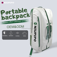 Sac de pickleball - Grande capacité, en matériau PU, portable, élégant et confortable, sac de sport pour accessoires de paddle-tennis