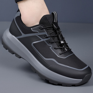 <b>Men's</b> Mesh Hiking Shoes Breathable Flat <b>Heel</b> Outdoor Sports Shoes Light Weight Comfortable Walking Shoes <b>for</b> <b>Men</b> - Product Image 2