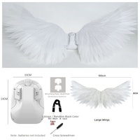Kit de bricolage artisanal pour la Saint-Valentin et le festival Qixi : Ensemble de fabrication de bouquets de fleurs avec ailes d'ange électriques