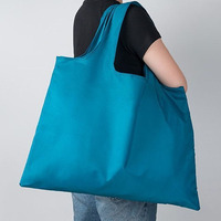 Bolsa de Nylon Reutilizable Resistente, Ecológica, Portátil, con Logotipo Personalizado, Gruesa, para Uso en Centros Comerciales