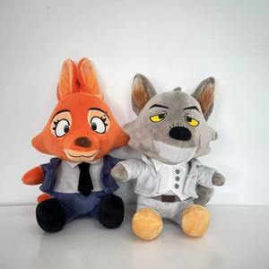 Nouvel arrivage de jouets en peluche 25cm les méchants dessin animé habillé renard loup doux en peluche poupée pour enfants cadeaux - Product Image 1
