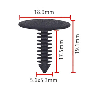 Auto <b>Trim</b> Panel Positioning Nylon <b>Clip</b> A205 18.9mm Diameter 19.1mm Length For Chrysler Vehicles PA66 Material - Product Image 1