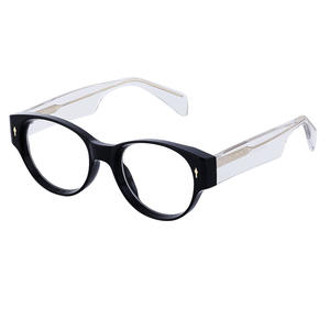 Monturas de gafas Cat Eye ZT-97008, montura completa de PC, unisex, lentes planas anti UV para hombres y mujeres - Product Image 2