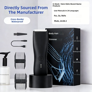 Tondeuse corporelle électrique étanche pour homme, tondeuse pour poils du corps et des parties intimes, rechargeable par USB, 3 couleurs, meilleur cadeau - Product Image 2