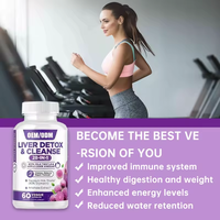 Biocaro Vegan Hard Capsule Milk Thistle kapsul Liver Detox membersihkan suplemen untuk perlindungan hati sehat dan Anti Hangover
