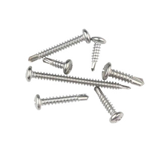 Stainless Steel Phillips Head Self Drilling <b>Screw</b> Round Head Metric Grade 8 Zinc Plated For Metal General Industry - Product Image 4