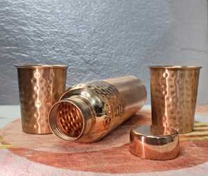 Ayurveda Benefits <b>Copper</b> Water <b>Bottle</b> Wholesale and High Quality Gym <b>Copper</b> Water <b>Drinking</b> <b>Bottles</b> - Product Image 2
