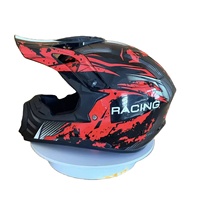 Nouveau casque de motocross intégral, coque en ABS, fermeture rapide, double visière, design graphique cool, homologué DOT, toutes saisons