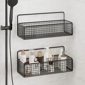 Mensola angolare per doccia senza foratura, in metallo antiruggine, da parete, organizer adesivo per doccia, scaffale da <span class=keywords><strong>bagno</strong></span> resistente, salvaspazio - Product Image 1