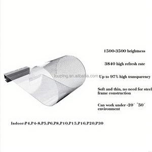 <span class=keywords><strong>P10</strong></span> Flexible Transparente <span class=keywords><strong>LED</strong></span>-Folienwand für Einkaufszentrumsfenster – Ultradünnes Transparente <span class=keywords><strong>LED</strong></span>-<span class=keywords><strong>Display</strong></span> Werbepanel - Product Image 3