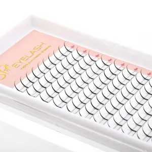 New Fashion 0.07 8-16mm Flat Premade Spike Lashes Soft Single Silk Promade Spikes Lash Extensions