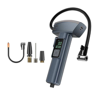 Compresseur d'air numérique portable sans fil pour pneus de voiture, pompe à air en plastique avec lumière LED et manomètre numérique