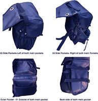 Échantillon gratuit de sacoche de selle et de poche de selle combinés ; Sacoche de selle combinée pour corne et pommeau pour chevaux