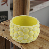 Pot de fleurs en ciment antichoc de style simple pour décoration de jardin, balcon et sol, direct usine