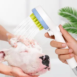 Pet Dog Dusch aufsatz mit Dusch schlauch & Adapter Wasserbad bürste für Hunde und Katzen Pet Groom ing Bade bürste