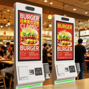 Kiosque de paiement de restaurant WUXIN 15,6/21,5/27 pouces, borne de commande automatique avec écran tactile numérique et lecteur de code QR - Product Image 2