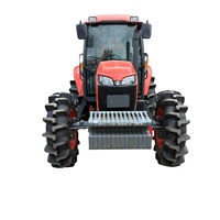 Tracteur agricole 4x4 de 95 CV avec moteur diesel et boîte de vitesses, cabine entièrement contrabasculante, idéal pour les travaux de labour sur grandes surfaces agricoles