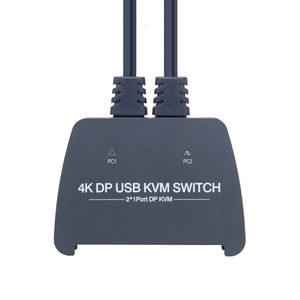 VCOM DP KVM Switch 4K 60Hz Built-in USB Cable External Button Control <strong>2</strong> <strong>Computer</strong> Sharing 1 Monitor Keyboard Mouse - Product Image 2